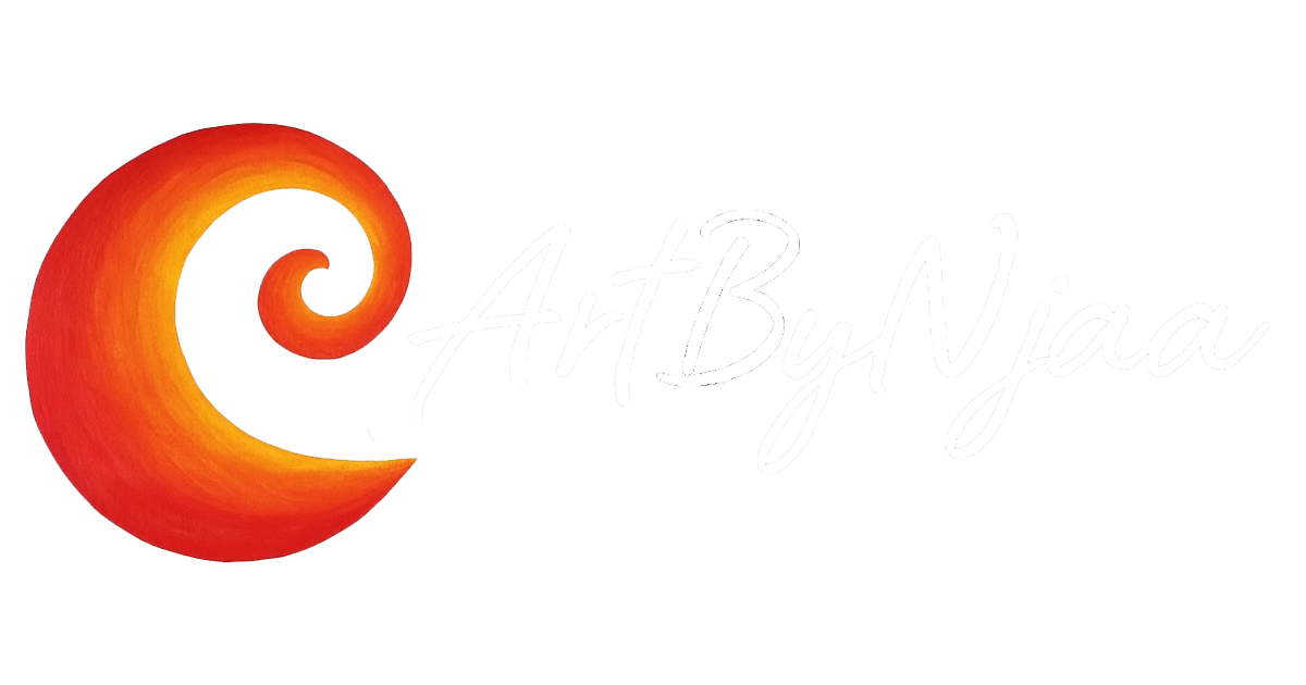 ArtByNjaa Logo White